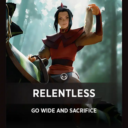Relentless Theme Card [Avatar: The Last Airbender Tokens]