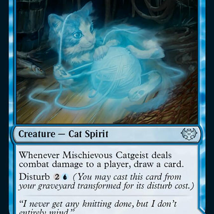 Mischievous Catgeist // Catlike Curiosity [Innistrad: Crimson Vow]