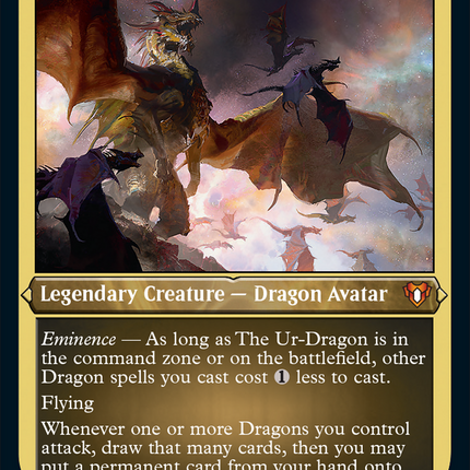 The Ur-Dragon (Foil Etched) [Commander Masters]