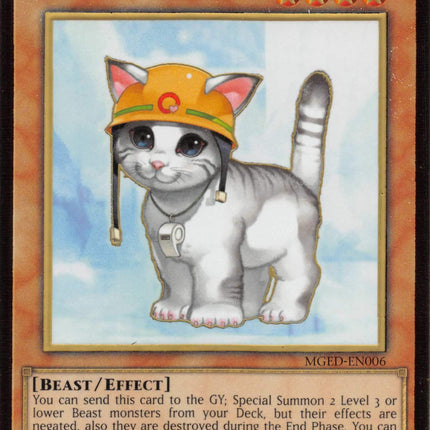 Rescue Cat [MGED-EN006] Gold Rare