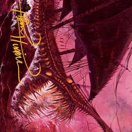 Marauding Dreadship Art Card (Gold-Stamped Signature) [March of the Machine Art Series]