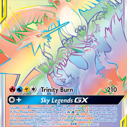Moltres & Zapdos & Articuno GX (69/68) [Sun & Moon: Hidden Fates]