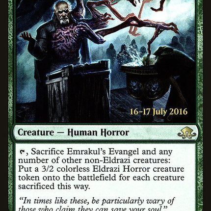 Emrakul's Evangel [Eldritch Moon Prerelease Promos]