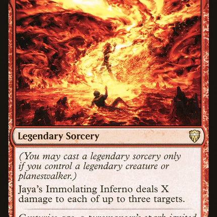 Jaya's Immolating Inferno [Commander Legends]