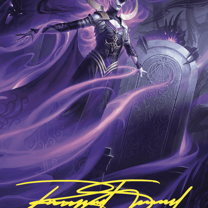 Ashiok, Wicked Manipulator Art Card (10/81) (Gold-Stamped Signature) [Wilds of Eldraine Art Series]