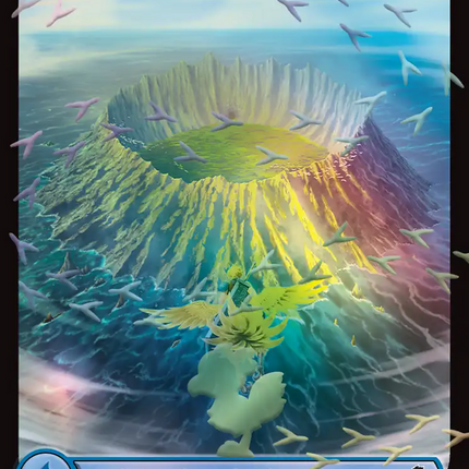 Island (Chocobo Track Foil) [FINAL FANTASY Commander]
