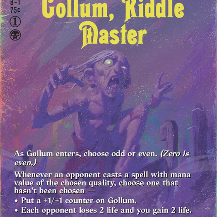Gollum, Riddle Master (Borderless) (Surge Foil) [The Hobbit]