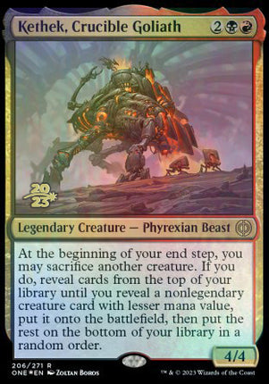 Kethek, Crucible Goliath [Phyrexia: All Will Be One Prerelease Promos]