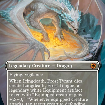 Icingdeath, Frost Tyrant (Borderless Alternate Art) [Dungeons & Dragons: Adventures in the Forgotten Realms]