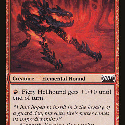 Fiery Hellhound [Magic 2011]