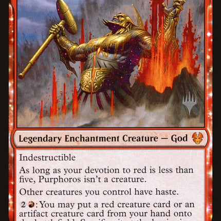 Purphoros, Bronze-Blooded (Promo Pack) [Theros Beyond Death Promos]