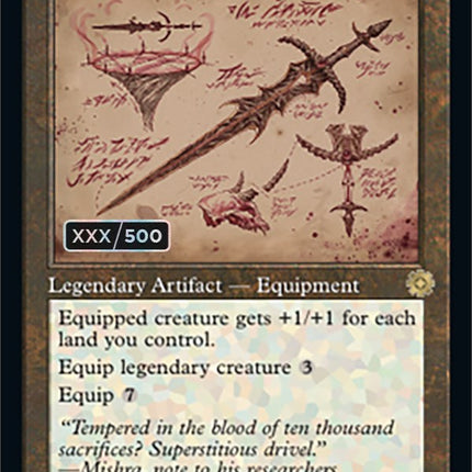Blackblade Reforged (Retro Schematic) (Serialized) [The Brothers' War Retro Artifacts]