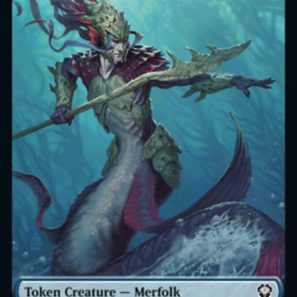 Bird (002) // Merfolk Double-Sided Token [Dominaria United Tokens]