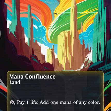 Mana Confluence (0160) (Borderless) (Galaxy Foil) [Edge of Eternities: Stellar Sights]