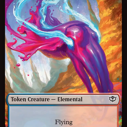 Elemental (0002) // Treasure Double-Sided Token [Secrets of Strixhaven Tokens]
