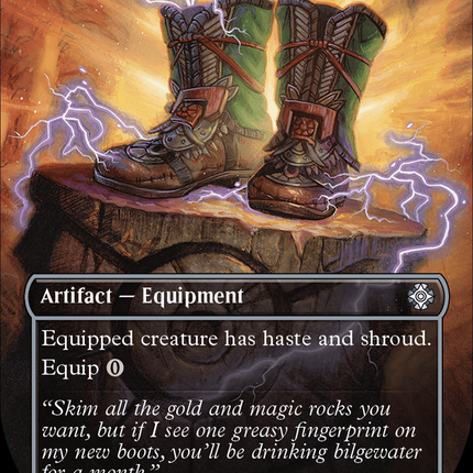 Lightning Greaves (Borderless) [The Lost Caverns of Ixalan Commander]