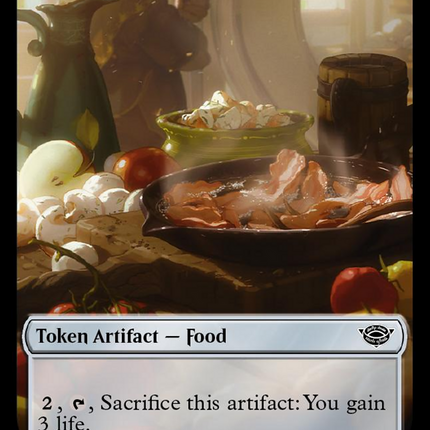 Orc Army (0019) // Food (0023) Double-Sided Token (Surge Foil) [The Lord of the Rings: Tales of Middle-Earth Tokens]