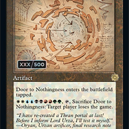 Door to Nothingness (Retro Schematic) (Serialized) [The Brothers' War Retro Artifacts]