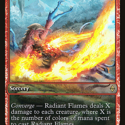 Radiant Flames (Game Day) [Battle for Zendikar Promos]