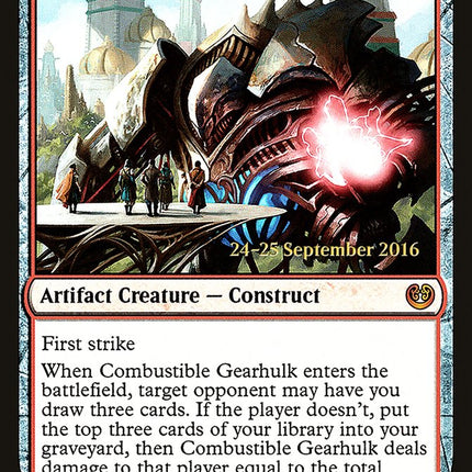 Combustible Gearhulk [Kaladesh Prerelease Promos]