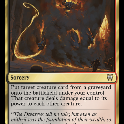 Too Greedily, Too Deep [The Lord of the Rings: Tales of Middle-Earth Commander]