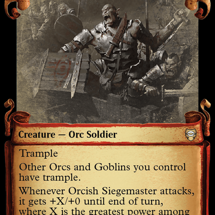 Orcish Siegemaster [The Lord of the Rings: Tales of Middle-Earth Commander Showcase Scrolls]