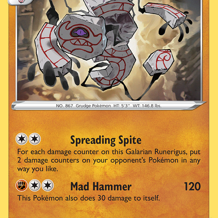 Galarian Runerigus (102/192) [Sword & Shield: Rebel Clash]