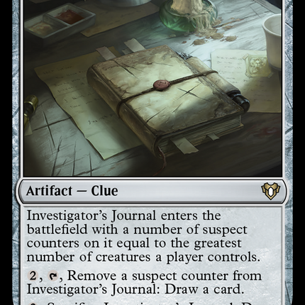 Investigator's Journal [Commander Masters]