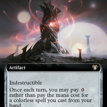 Darksteel Monolith (Extended Art) [Commander Masters]