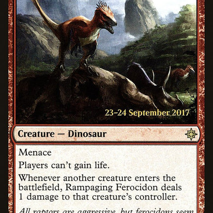 Rampaging Ferocidon [Ixalan Prerelease Promos]