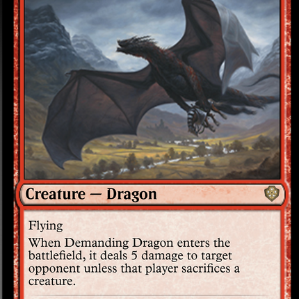 Demanding Dragon [Starter Commander Decks]