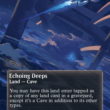 Echoing Deeps (0148) (Borderless) (Galaxy Foil) [Edge of Eternities: Stellar Sights]