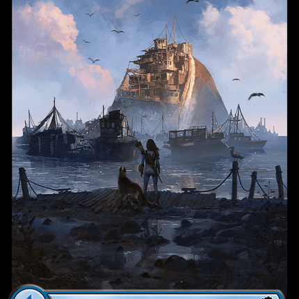 Island (0847) (Surge Foil) [Fallout]