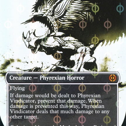 Phyrexian Vindicator (Borderless Ichor Step-and-Compleat Foil) [Phyrexia: All Will Be One]