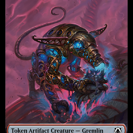 Treasure // Gremlin Double-Sided Token [March of the Machine Commander Tokens]