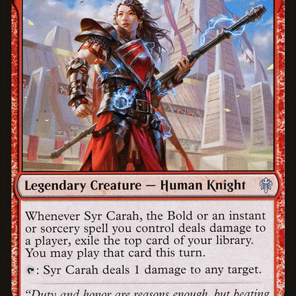 Syr Carah, the Bold [Throne of Eldraine]