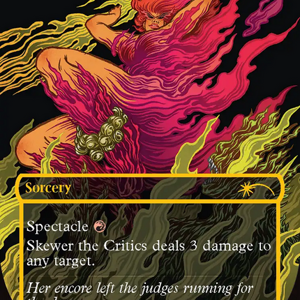 Skewer the Critics (2056) (Raised Foil) [Secret Lair Drop Series]