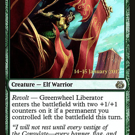 Greenwheel Liberator [Aether Revolt Prerelease Promos]