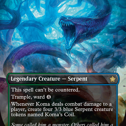 Koma, World-Eater (Borderless) (Mana Foil) [Foundations]