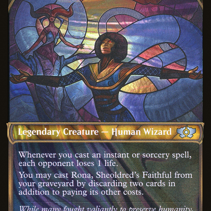 Rona, Sheoldred's Faithful (Halo Foil) [Multiverse Legends]