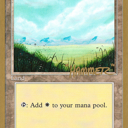 Plains (shr366) (Shawn "Hammer" Regnier) [Pro Tour Collector Set]