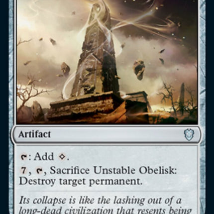 Unstable Obelisk [Innistrad: Crimson Vow Commander]