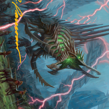 Etali, Primal Sickness Art Card (Gold-Stamped Signature) [March of the Machine Art Series]