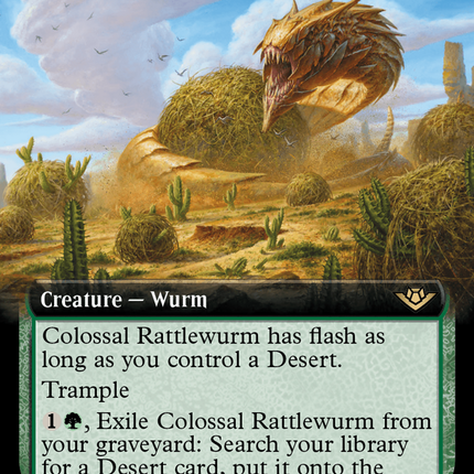 Colossal Rattlewurm (Extended Art) [Outlaws of Thunder Junction]