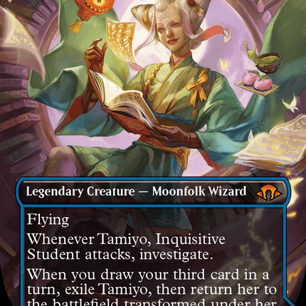 Tamiyo, Inquisitive Student // Tamiyo, Seasoned Scholar (Borderless) (Textured Foil) [Modern Horizons 3]