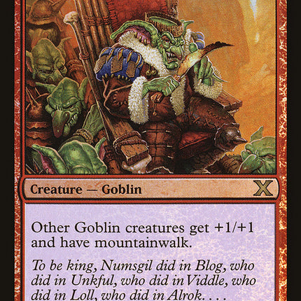 Goblin King (Premium Foil) [Tenth Edition]