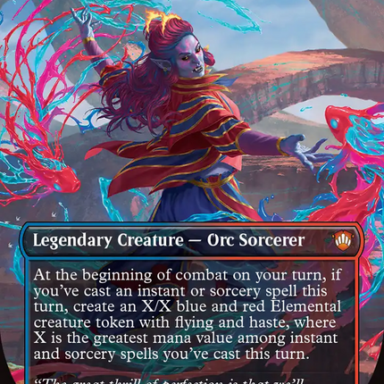 Rootha, Mastering the Moment (Borderless) [Secrets of Strixhaven Commander]