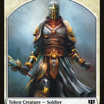 Soldier // Spirit Double-Sided Token [Commander 2014 Tokens]