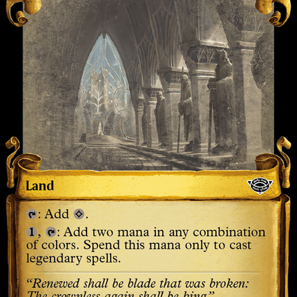 Great Hall of the Citadel [The Lord of the Rings: Tales of Middle-Earth Showcase Scrolls]