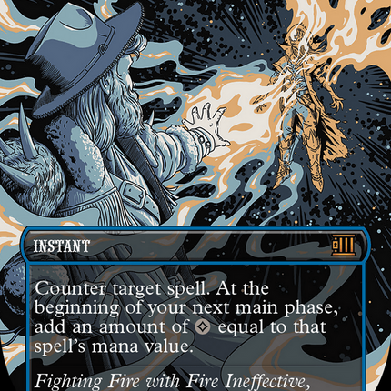 Mana Drain (Textured Foil) [Outlaws of Thunder Junction: Breaking News]
